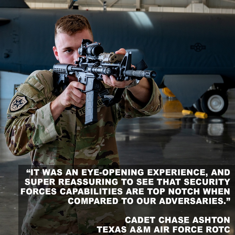 Texas A&amp;M ROTC cadets visit Barksdale