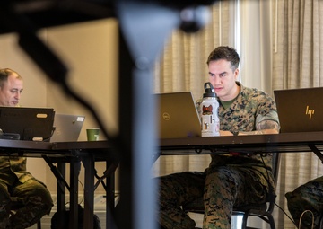 U.S. service members participate in defensive cyber operations during exercise Southern Defender 25