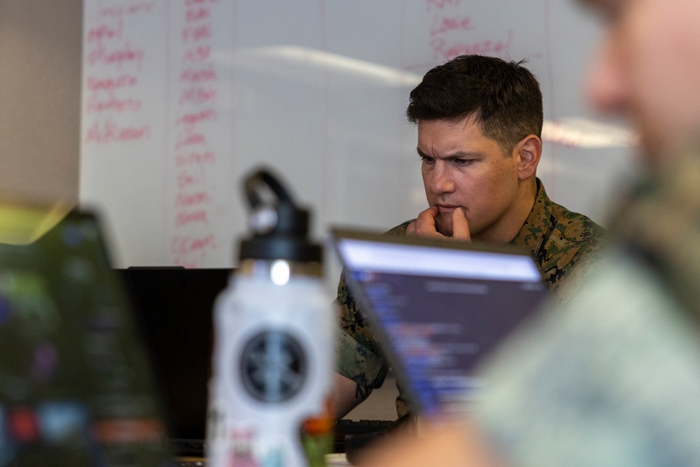 U.S. service members participate in defensive cyber operations during exercise Southern Defender 25
