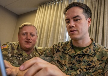 U.S. service members participate in defensive cyber operations during exercise Southern Defender 25