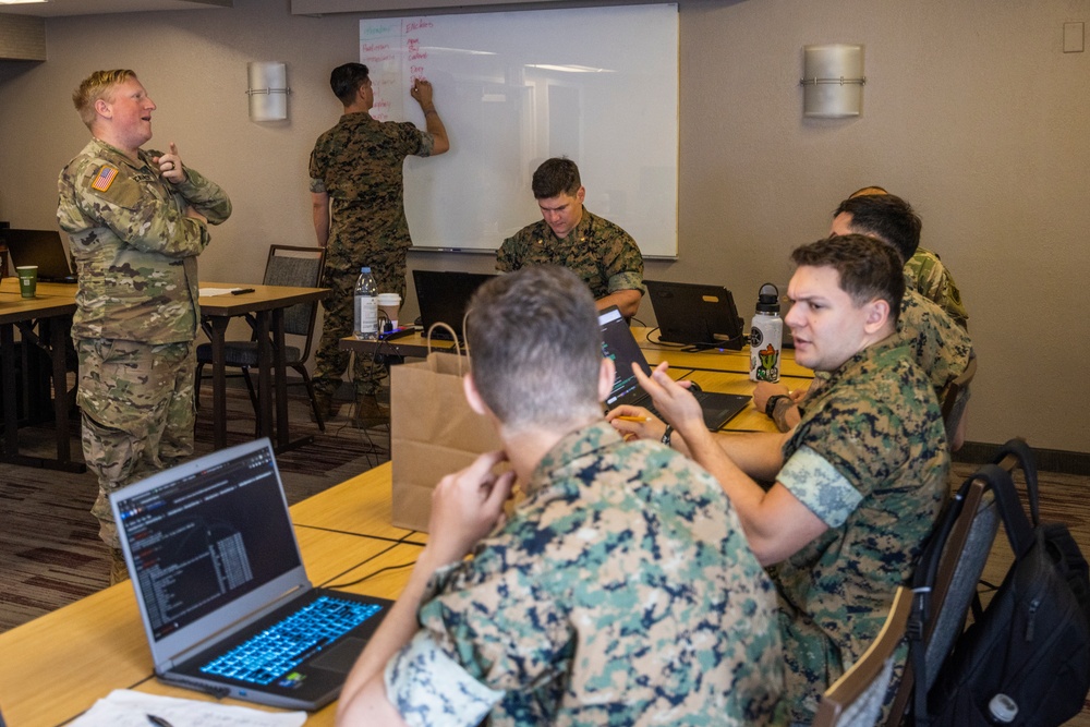 U.S. service members participate in defensive cyber operations during exercise Southern Defender 25