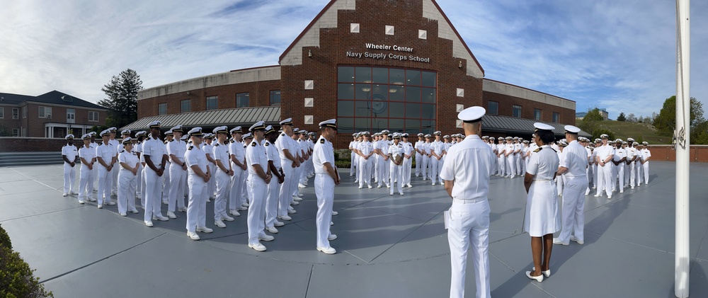 Navy Supply Corps School uniform inspection