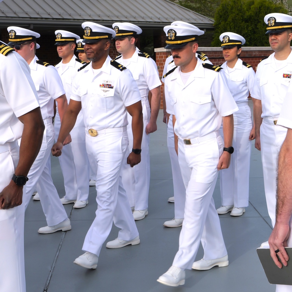 Navy Supply Corps School uniform inspection