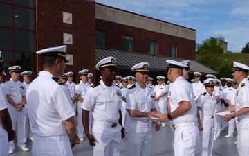 Navy Supply Corps School uniform inspection