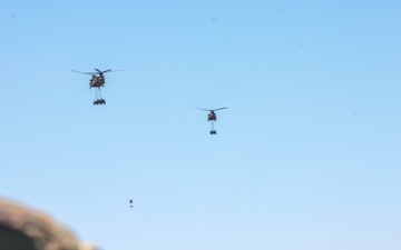 Soldiers Ready into Position as Aircraft and Vehicles Approach