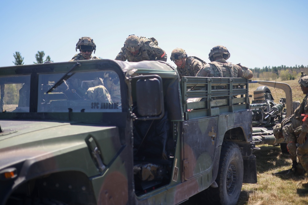 Soldiers Enter a 1 1/4 Ton Cargo Truck