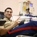 U.S. Marine visits Scarborough High School blood drive