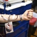U.S. Marine visits Scarborough High School blood drive