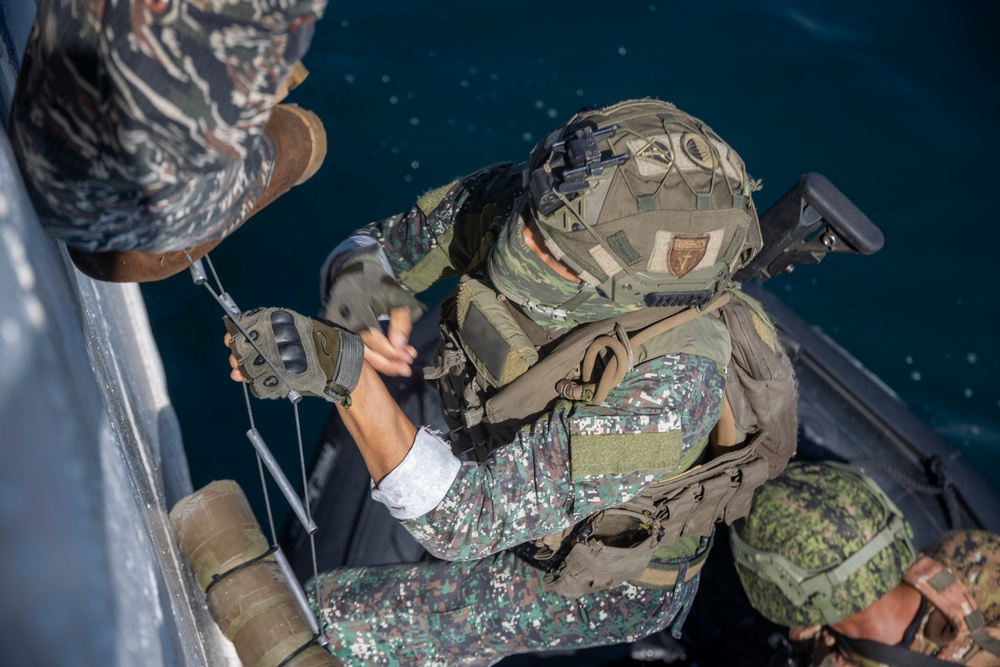 Balikatan 25: U.S., Australia, and Philippines SOF Units conduct VBSS