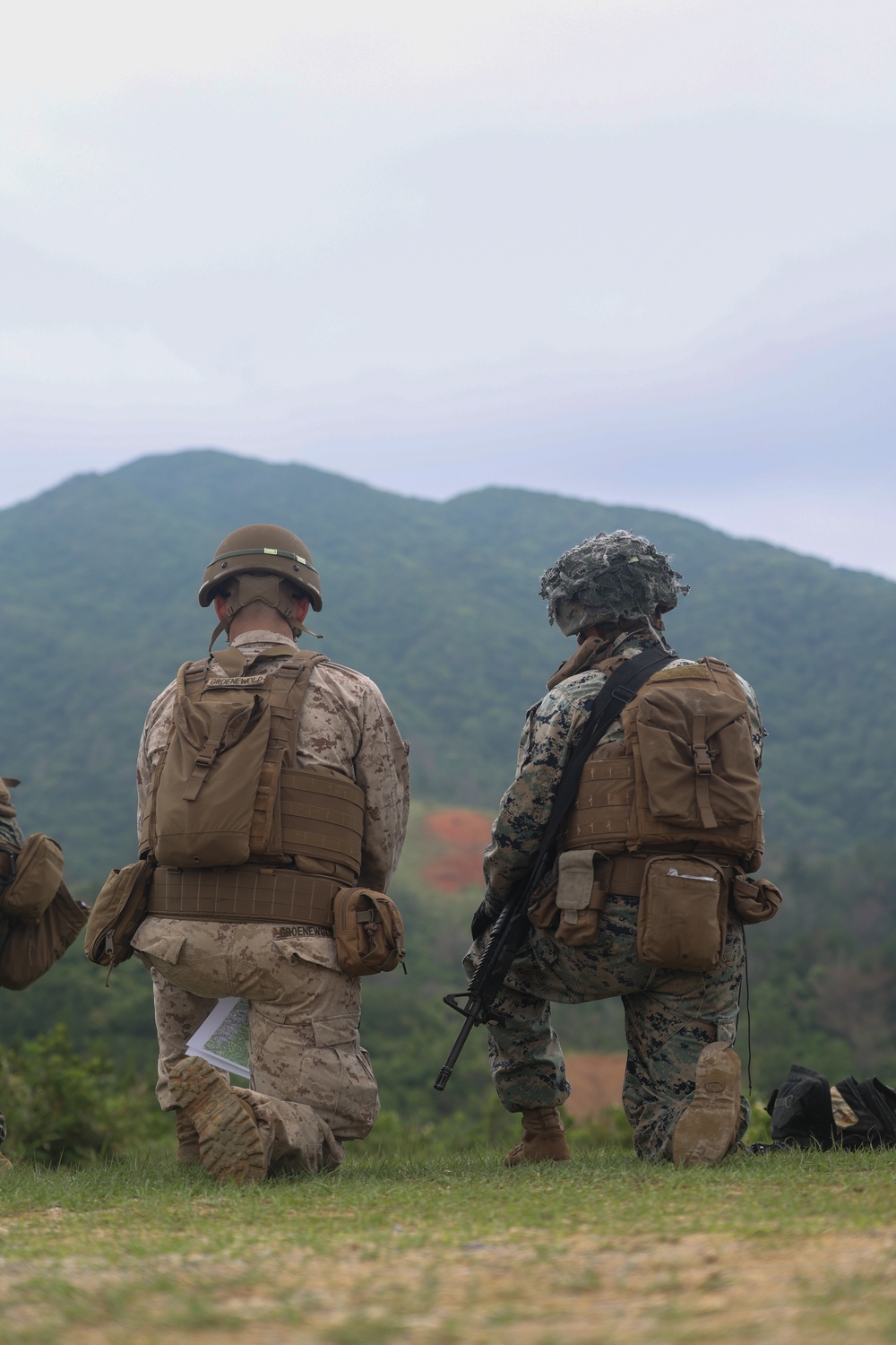 MASS-2 Marines fire M240B machine guns during live fire range