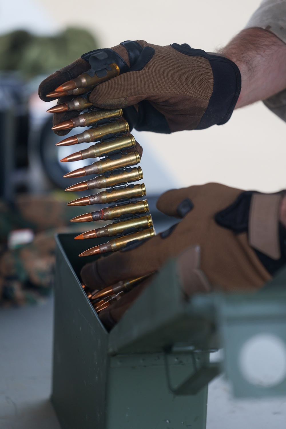 MASS-2 Marines fire M240B machine guns during live fire range
