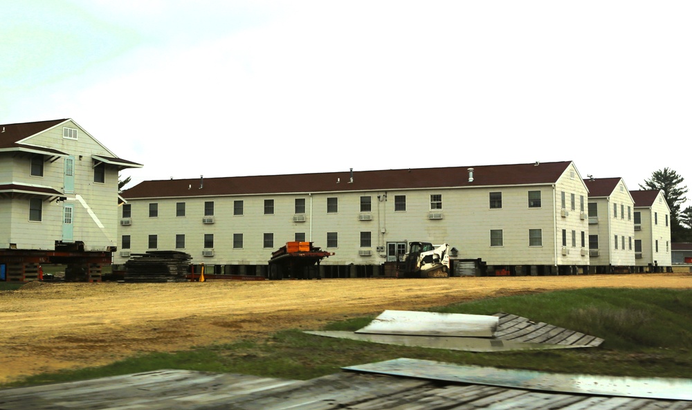 Relocation of World War II-era barracks at Fort McCoy