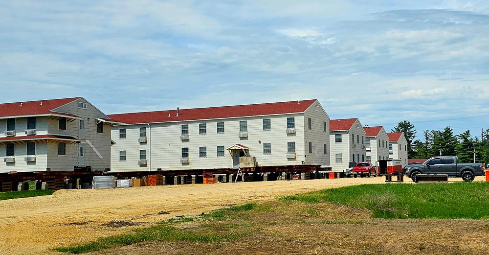 Relocation of World War II-era barracks at Fort McCoy