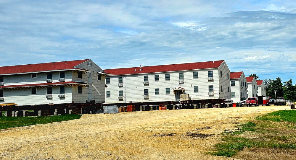 Relocation of World War II-era barracks at Fort McCoy