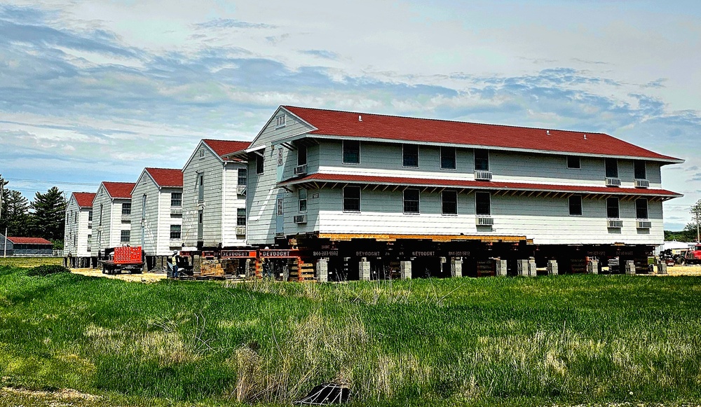 Relocation of World War II-era barracks at Fort McCoy