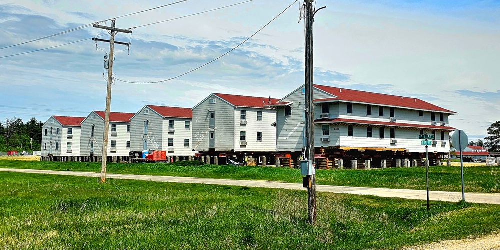Relocation of World War II-era barracks at Fort McCoy