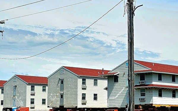 Relocation of World War II-era barracks at Fort McCoy