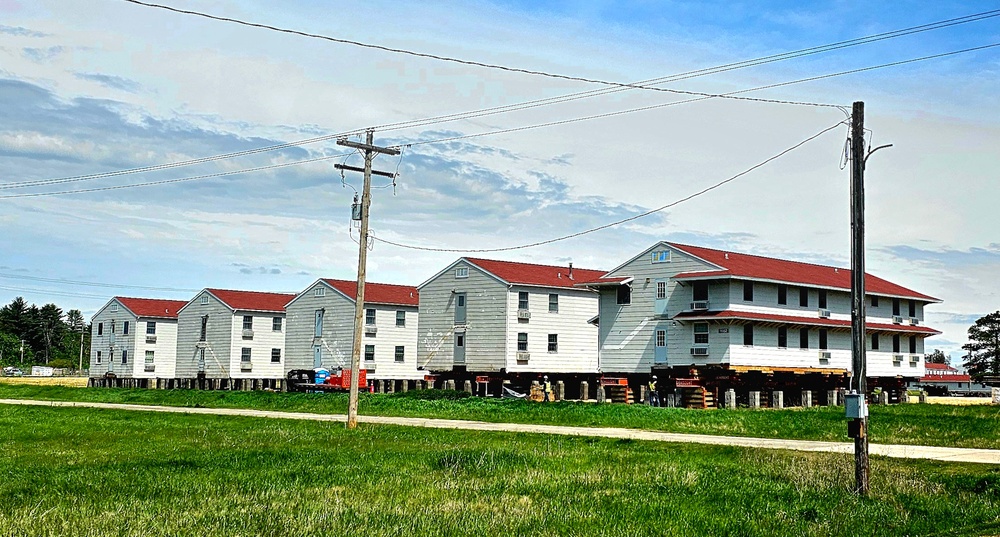 Relocation of World War II-era barracks at Fort McCoy