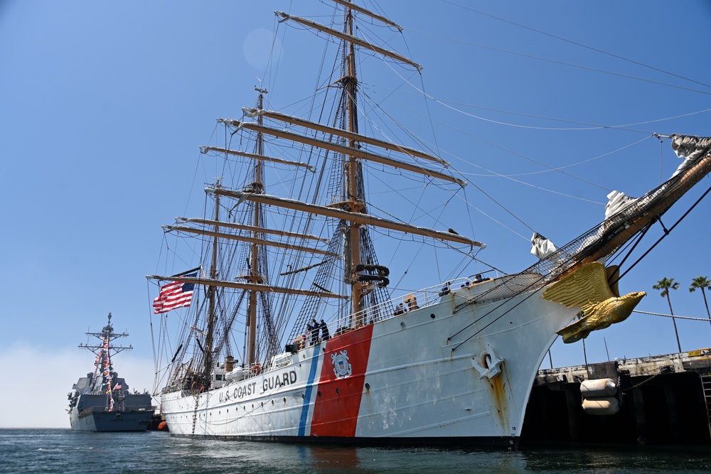 U.S. Coast Guard Cutter Eagle arrives in Los Angeles for L.A. Fleet Week 2025
