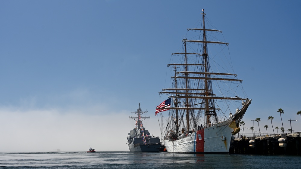 U.S. Coast Guard Cutter Eagle arrives in Los Angeles for L.A. Fleet Week 2025