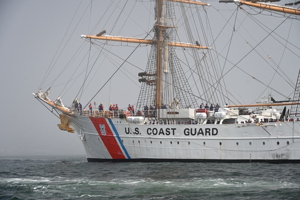 U.S. Coast Guard Cutter Eagle arrives in Los Angeles for L.A. Fleet Week 2025