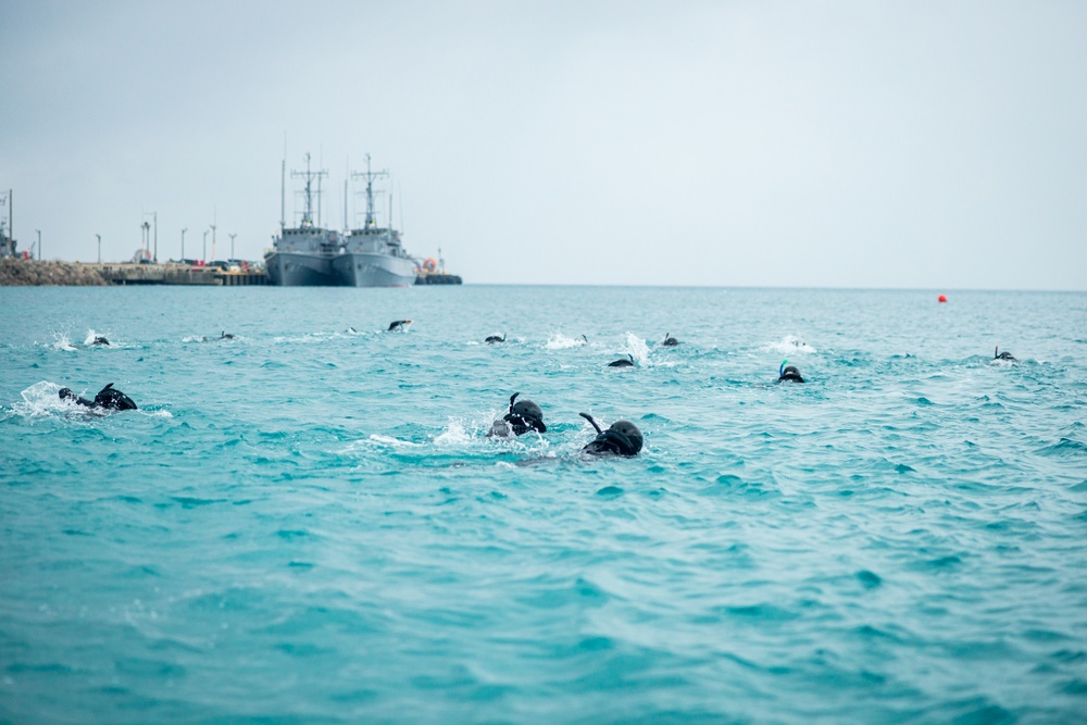 12th LLB Executes Open Water Safety Swimmer Training