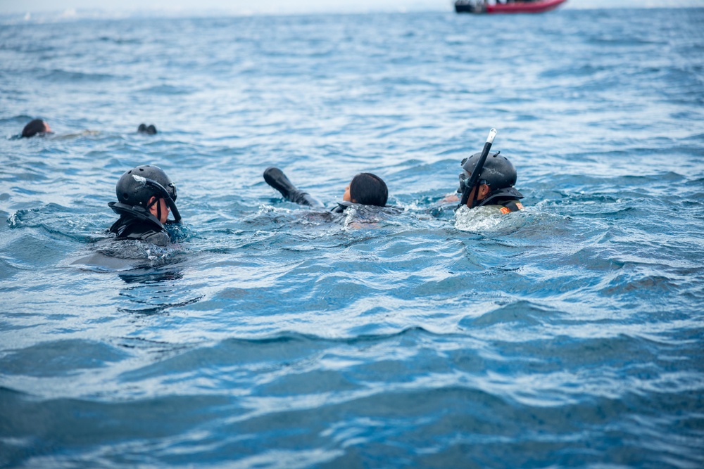 12th LLB Executes Open Water Safety Swimmer Training
