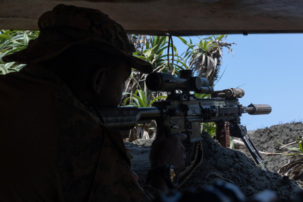 Balikatan 25: U.S. Marines Construct Defensive Positions