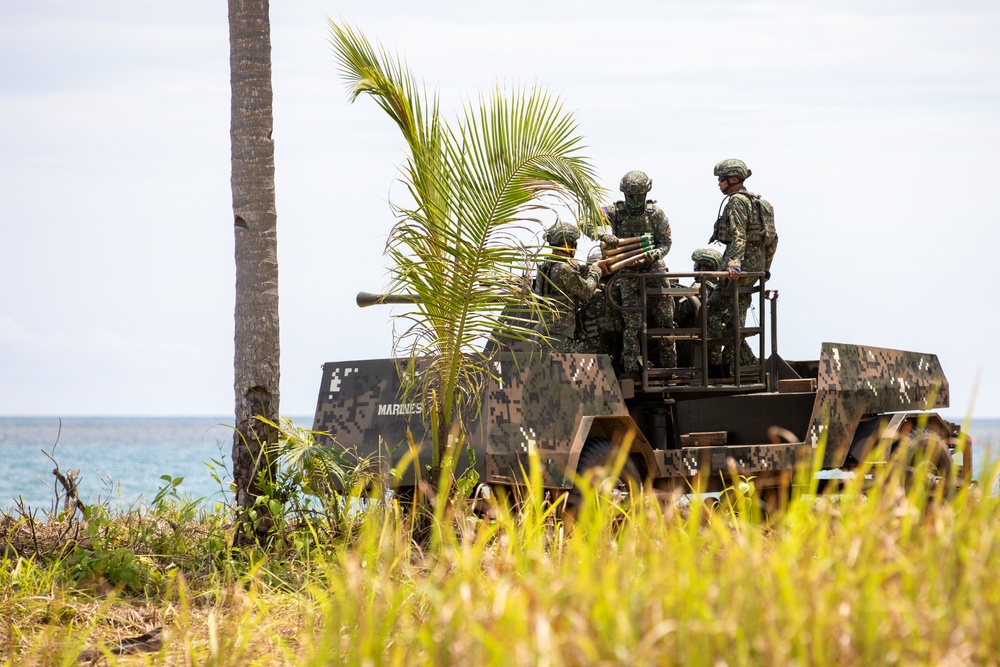 Balikatan 25: U.S., Philippine, Australian Forces Conduct Counter Landing Live Fire Exercise in Rizal, Philippines