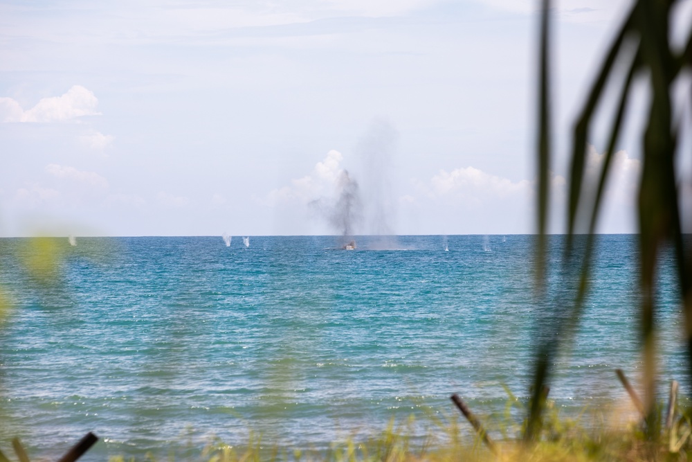 Balikatan 25: U.S., Philippine, Australian Forces Conduct Counter Landing Live Fire Exercise in Rizal, Philippines