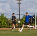 Camp Blaz’s intramural soccer team plays against Naval Hosptial’s team