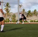 Camp Blaz's intramural team plays against Naval Hospital's team