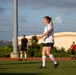Camp Blaz's intramural team plays against Naval Hospital's team