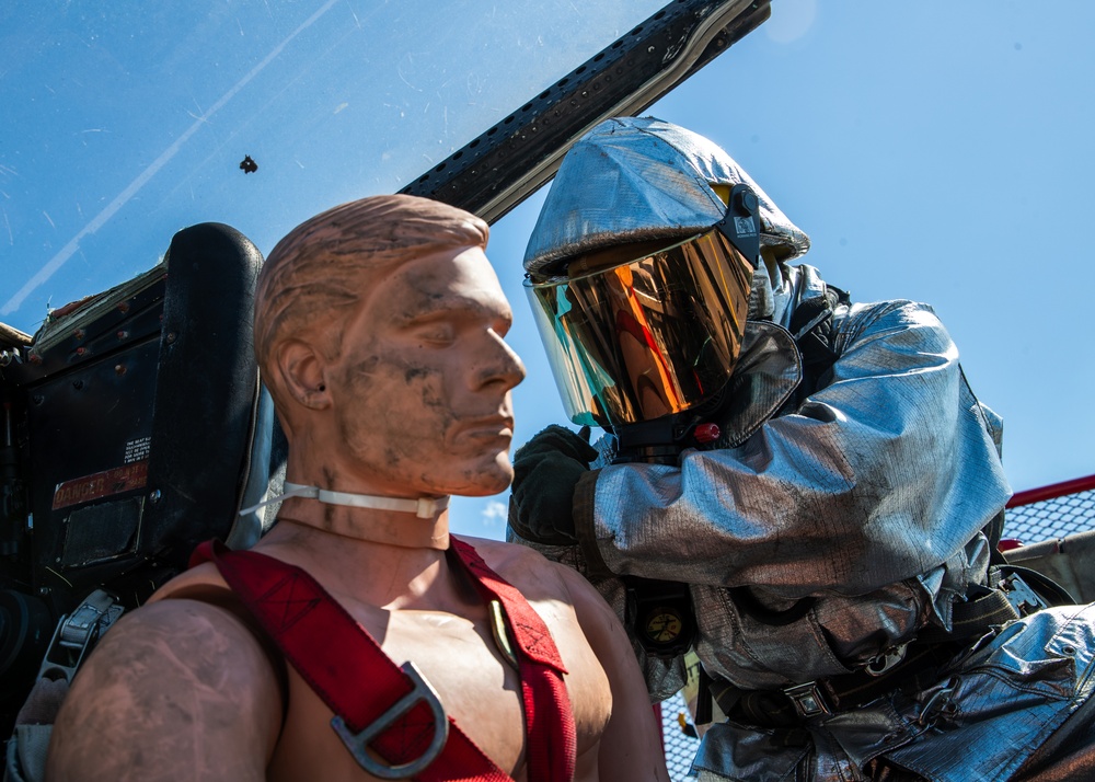 George Washington Sailors Conduct Flight Deck Drills