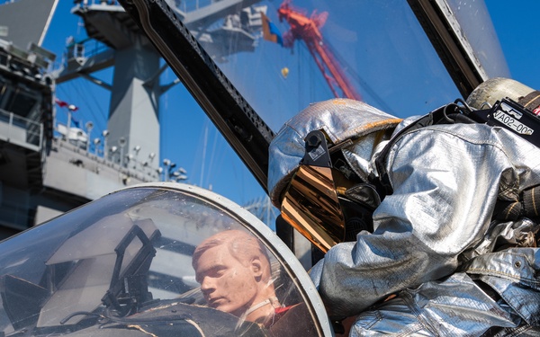 George Washington Sailors Conduct Flight Deck Drills
