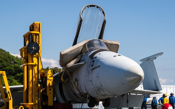 George Washington Sailors Conduct Flight Deck Drills