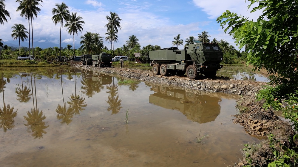 Rice paddy road