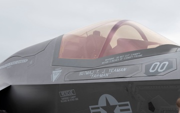 U.S. Airmen tour F-35B Lightning II aircraft during exercise Freedom Flag 25-1
