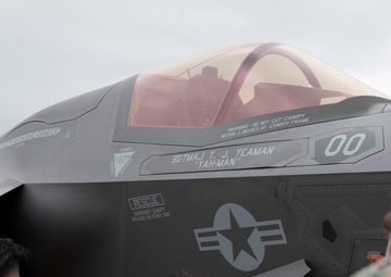 U.S. Airmen tour F-35B Lightning II aircraft during exercise Freedom Flag 25-1