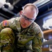 Sgt. 1st Class Tyler Tyler Baumgartner operates a homemade simulator during Chimera Sunrise