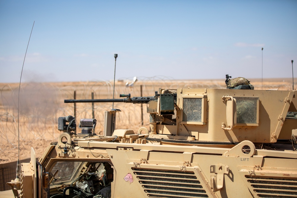 Unleashing Firepower: Task Force ARMADILLO Soldiers Train