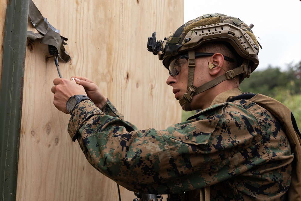 12th MLR Marines Execute an Urban Breach Demolition Range