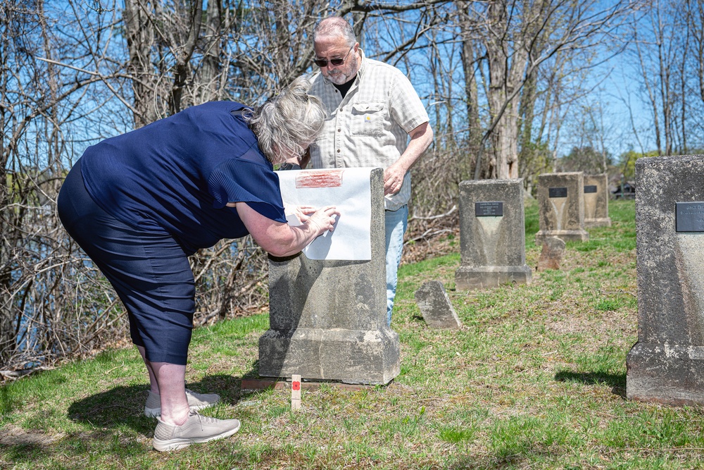 Gravestone Rubbing for Lt. Sylvester K. Rabey