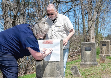 Gravestone Rubbing for Lt. Sylvester K. Rabey