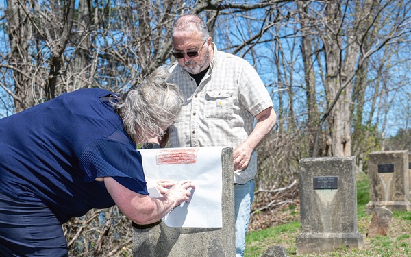 Gravestone Rubbing for Lt. Sylvester K. Rabey