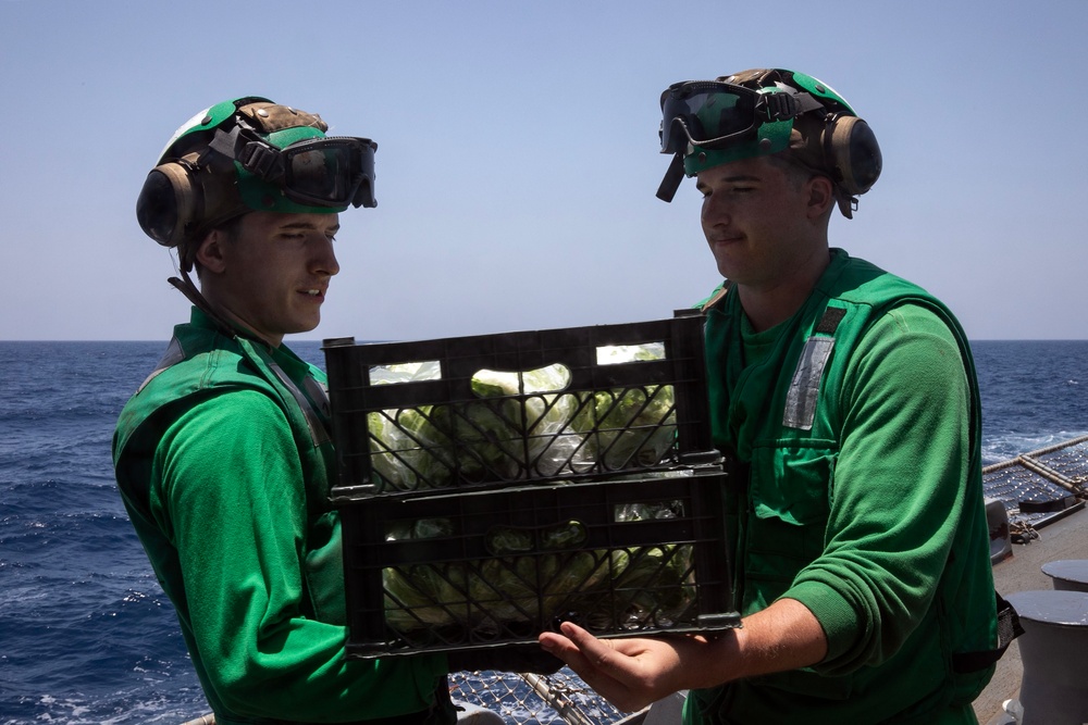 USS Wayne E. Meyer conducts operations in the U.S. Central Command area of responsibility as part of the Carl Vinson Carrier Strike Group