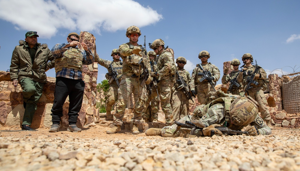 Ground-Level Guidance: U.S. Soldier Coaches Syrian Partners in Tactical Training