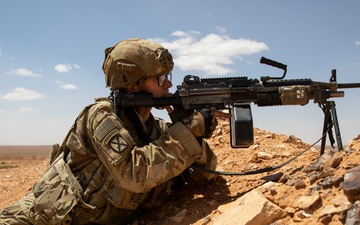 U.S. Soldier Provides Security During Tactical Training