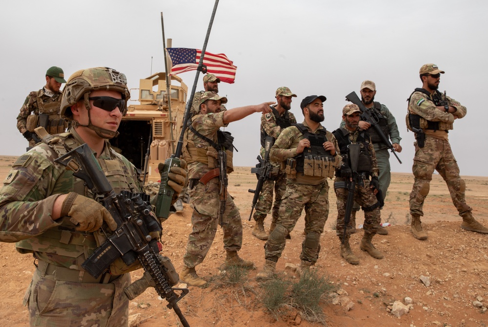 U.S. Army Soldiers train with Syrian partners on Infantry Maneuver Range