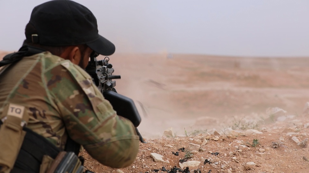 U.S. Army Soldiers train with Syrian partners on Infantry Maneuver Range
